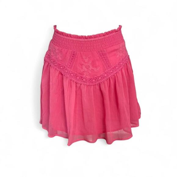 Alix of Miami Dresses & Skirts - Miami Pink Flowly Layered Mini Skirt Women's size small Summer going out skirt